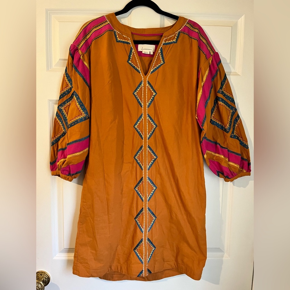 Anthropologie Stasiana Embroidered Tunic Dress - Picture 2 of 7